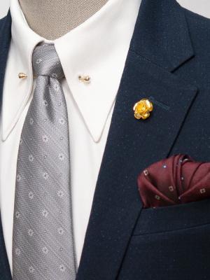Bộ Suit Xanh Đen Chấm Nhỏ Modern Fit TGS356